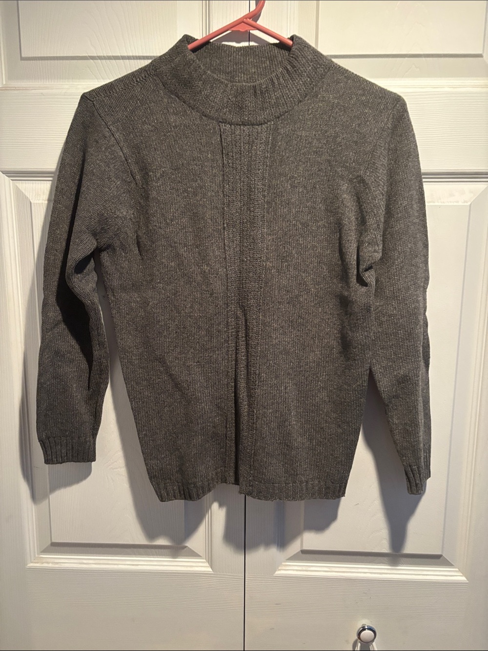 Crew Neck Gray Women's Sweater